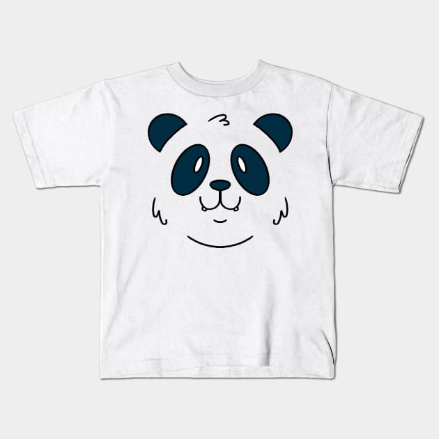 save panda face for kids and girls gift Kids T-Shirt by Midoart